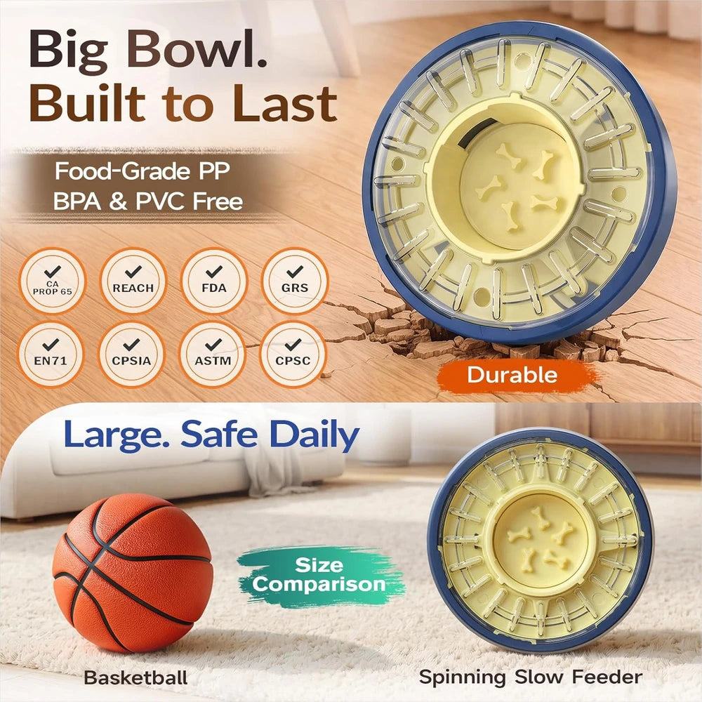 Spinning Dog Puzzle Feeder