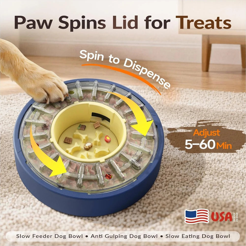 Spinning Dog Puzzle Feeder