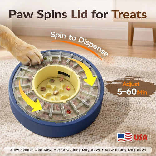 Spinning Dog Puzzle Feeder
