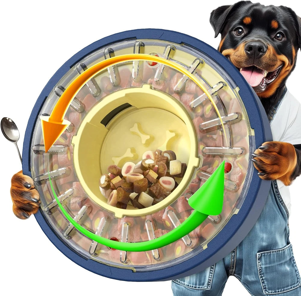 Spinning Dog Puzzle Feeder